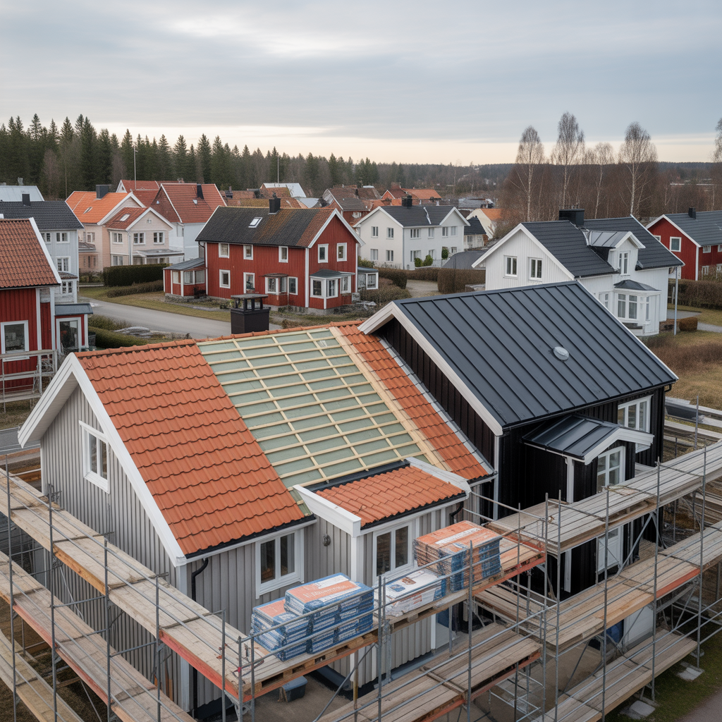 kostnad for takbyte 2025 pris per m2 och rot avdrag