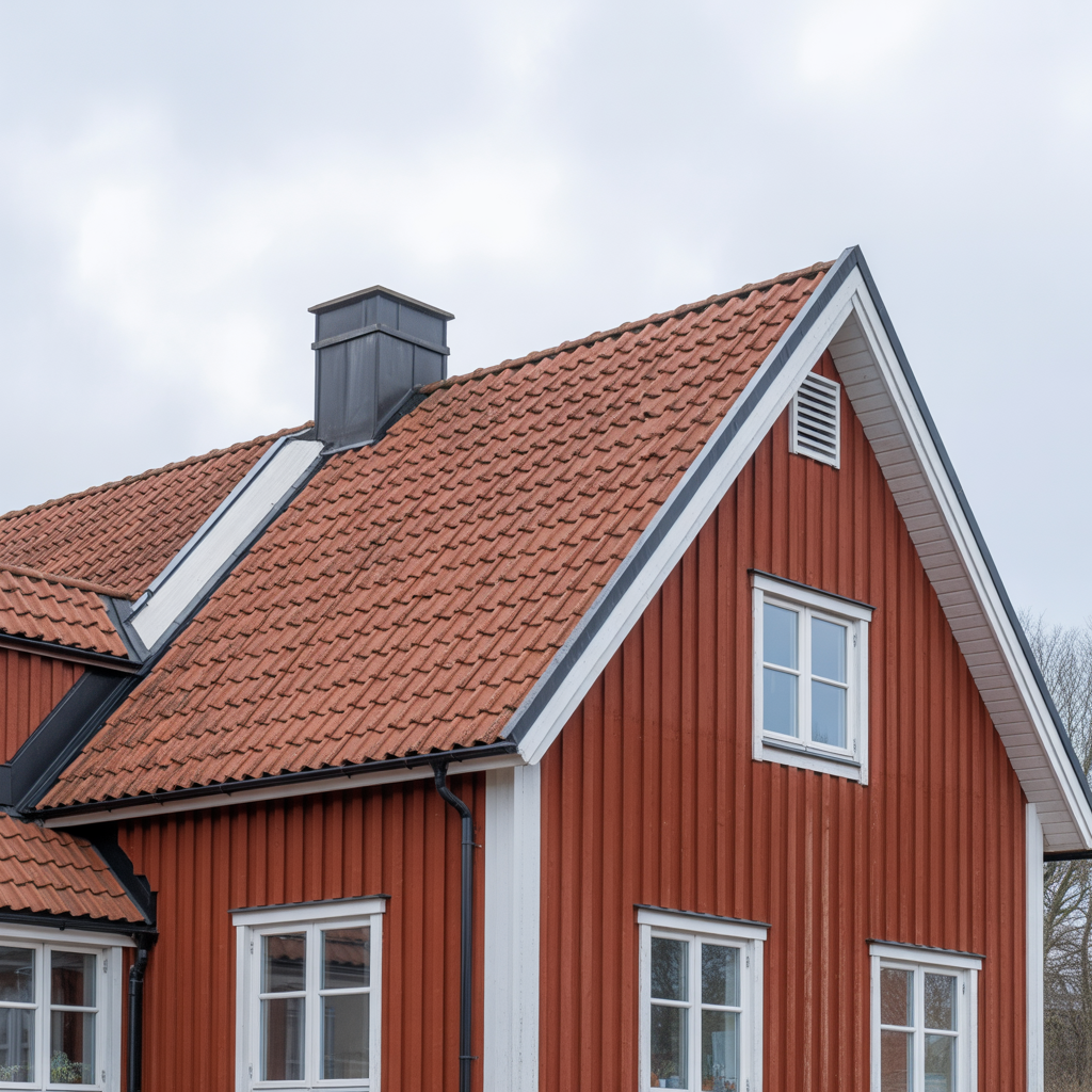 takventilation guide till luftspalt nock och gavel