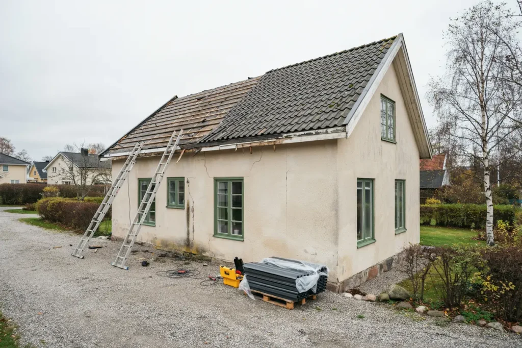 tv tta eternittak eller l gga pl t ovanp befintligt tak